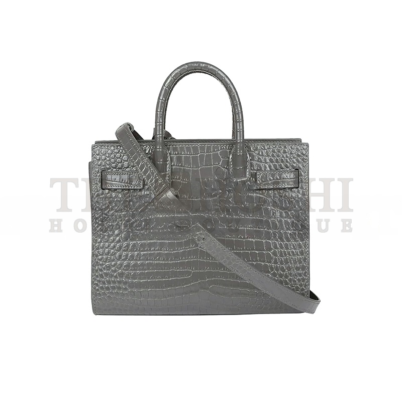 Y51 SAC DE JOUR EMBOSSED LEATHER SATCHEL GREY 392035DND1N112 (26*20.5*12.5cm) Master Quality